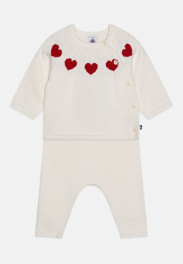 BABY ENSEMBLE HEART INTARSIA UNISEX SET - Trousers