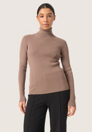 Soaked in Luxury ROLLNECK - Neule - walnut