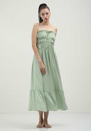 CORPETTO PUNTO SMOCK  - Maxi dress - verde