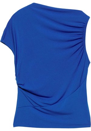 GATHERED ASYMMETRIC - Blúz - royal blue