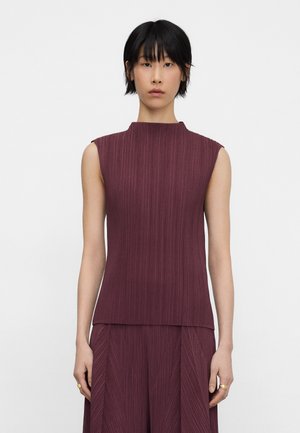 PERKINS COLLAR - Débardeur - aubergine