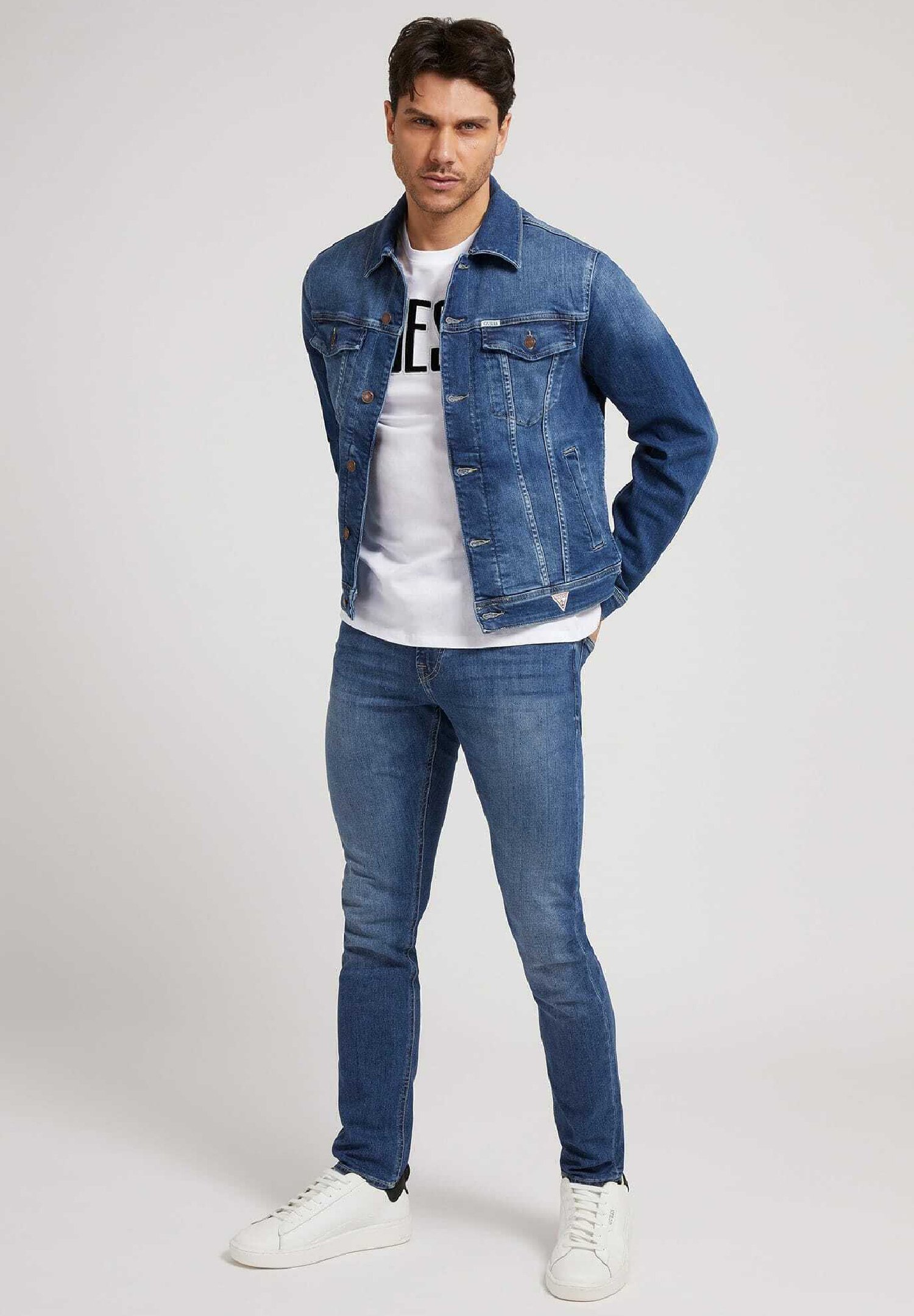 Guess Giacca di jeans - blau/blu - Zalando.it