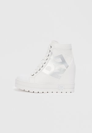 CLARY - Zapatillas altas - white/silver-coloured