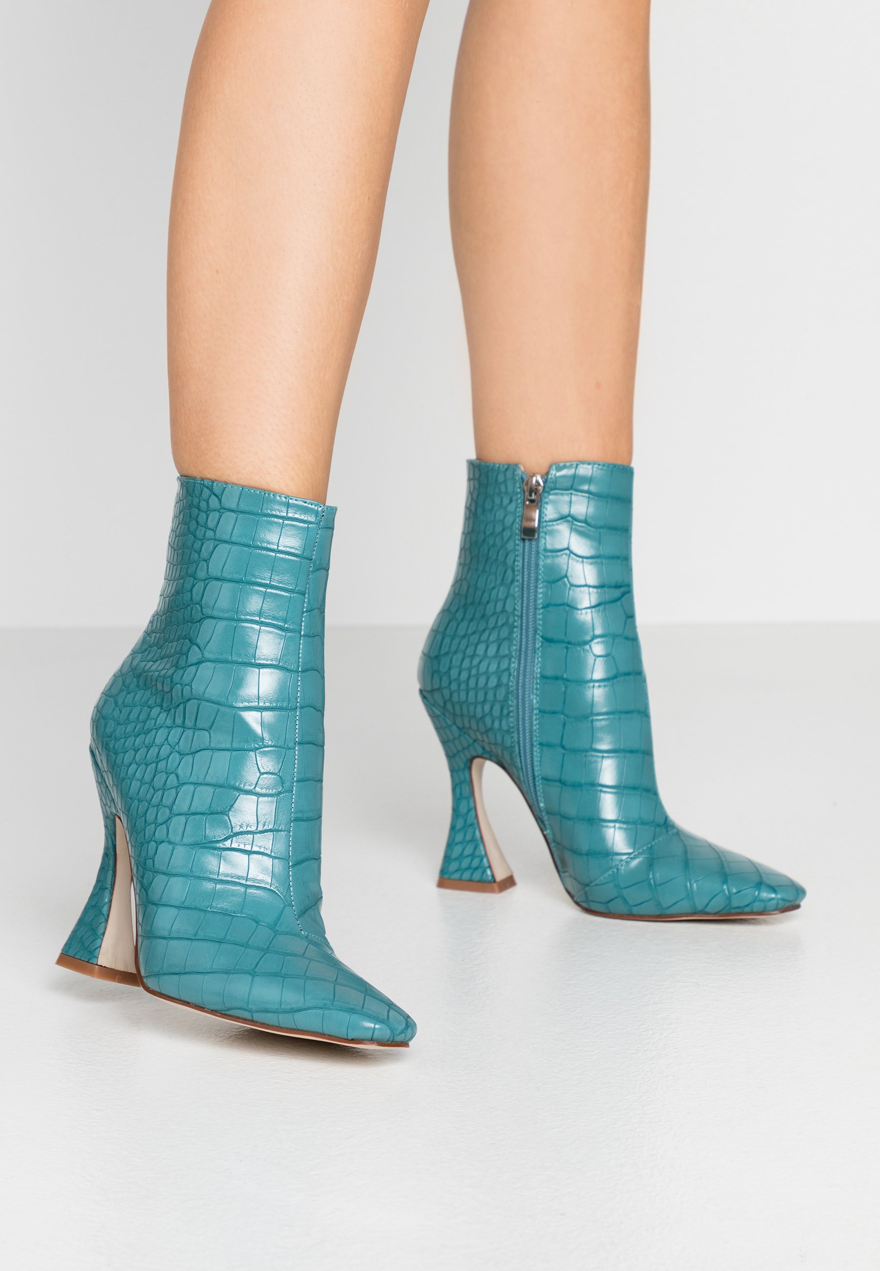 turquoise blue boots