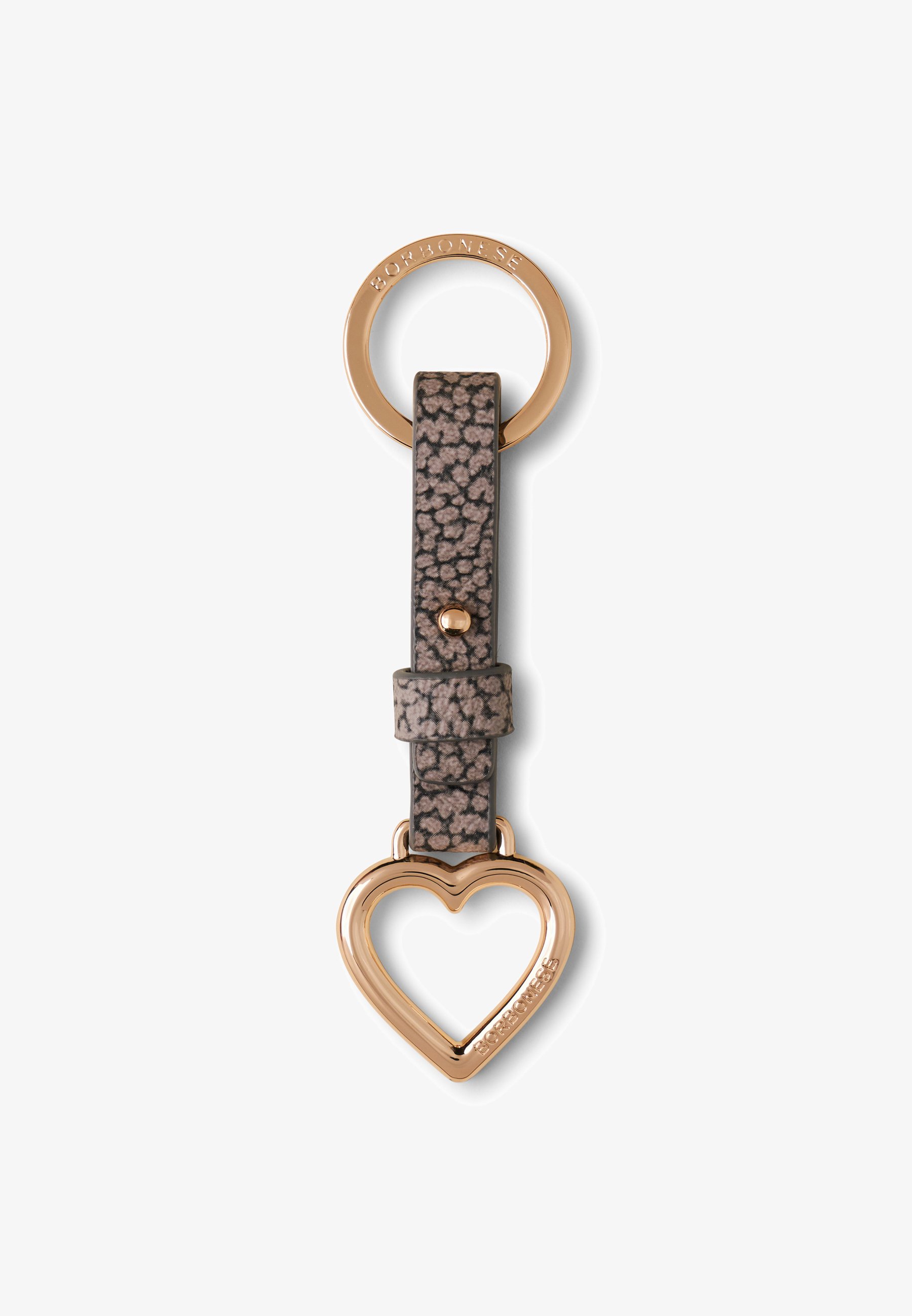 Borbonese HEART B Portachiavi clay grey/grigio