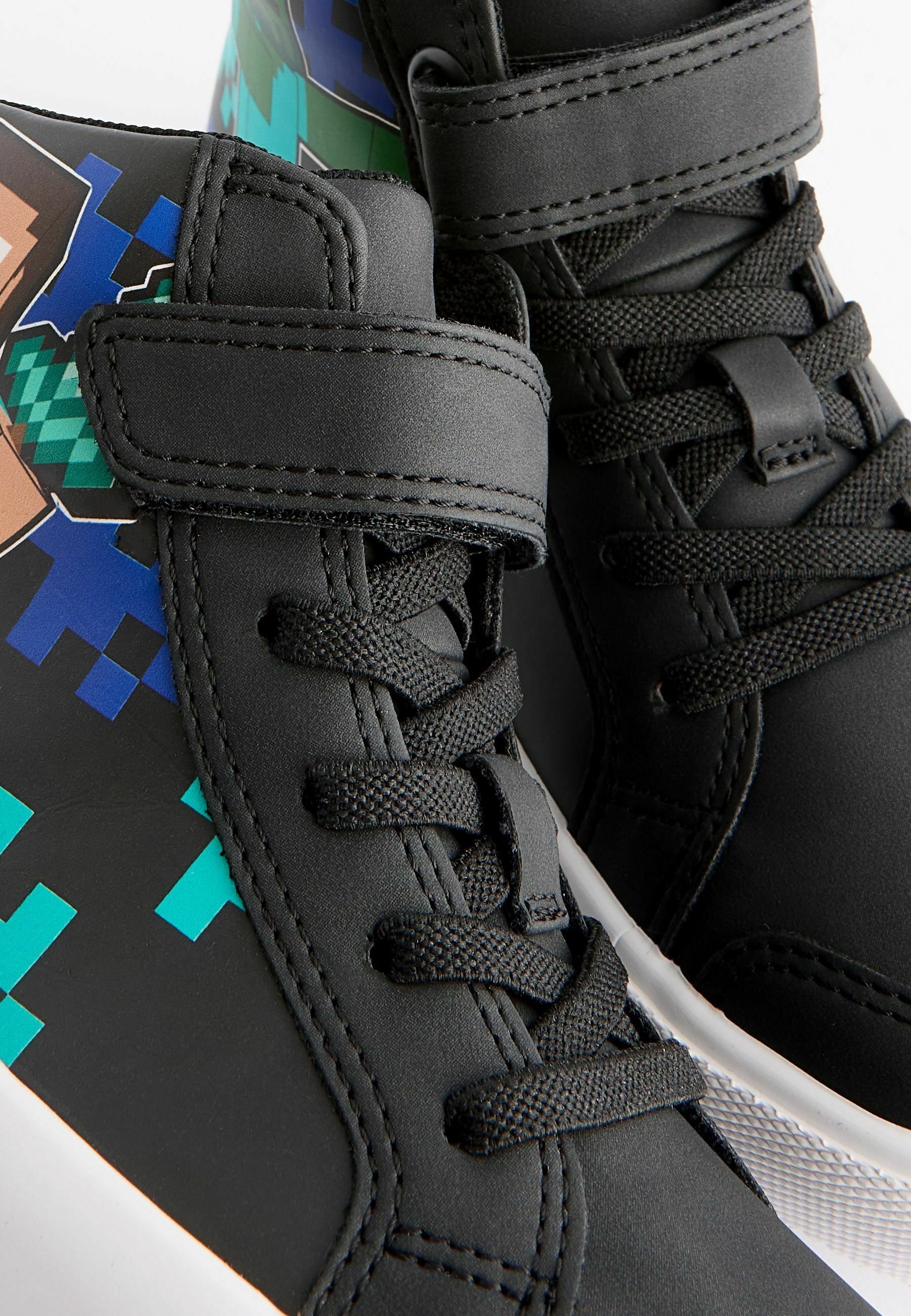 Next MINECRAFT ELASTIC LACE - Sneakersy wysokie/czarny