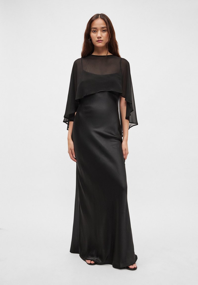 Gina Tricot CAPE MAXI DRESS - Occasion wear - black
