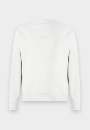 Weißes Langarm-Crewneck-Sweatshirt mit dezent geprägtem "REPLAY SINCE 1981" Schriftzug auf der Vorderseite, gerippte Bündchen und Saum.