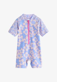 Valitud, blue stampy floral