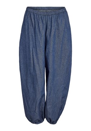 Noisy May, NMORO BALLOON PANT - Jean baggy - dark blue denim