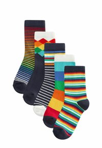 Next - RICH 5 PACK - Sokid - rainbow stripe pattern Väikepilt 1