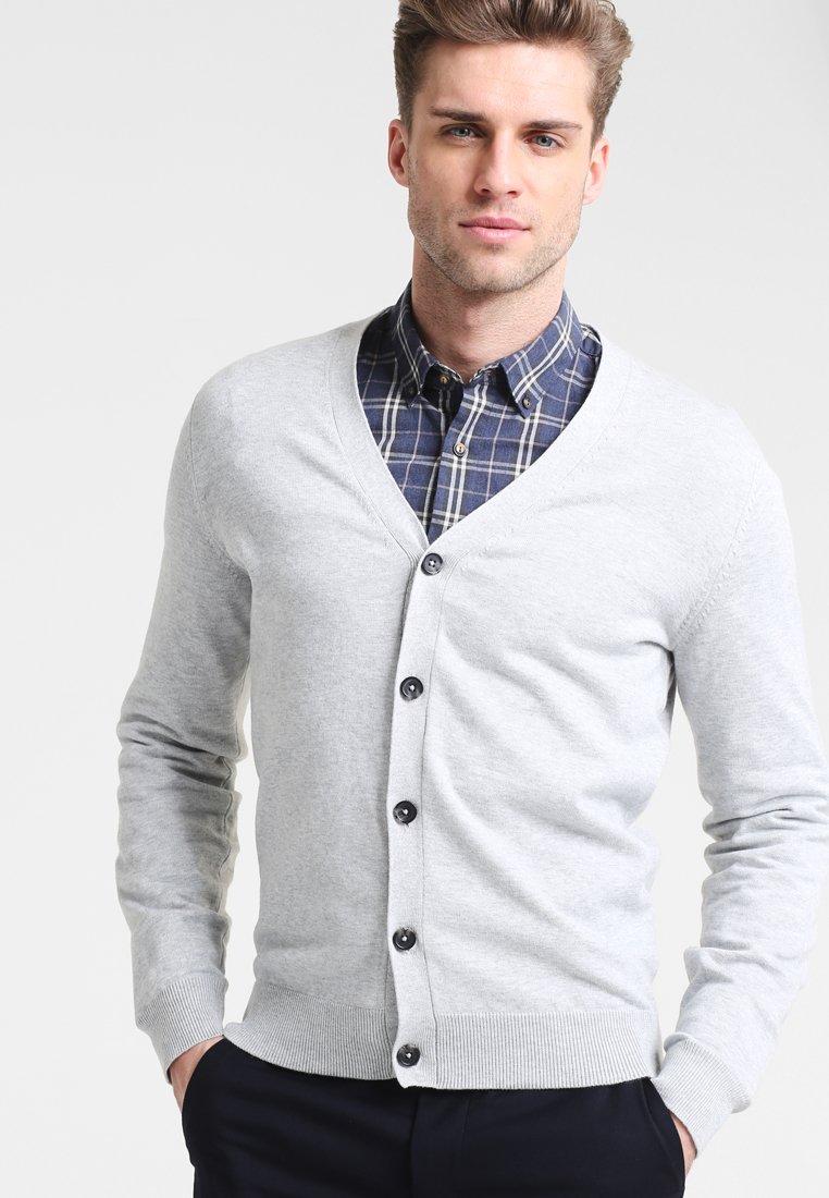 Pier One Kardigan - light grey melange