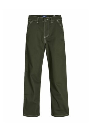JPSTALEX CONTRAST WORKER  - Tygbyxor - olive night