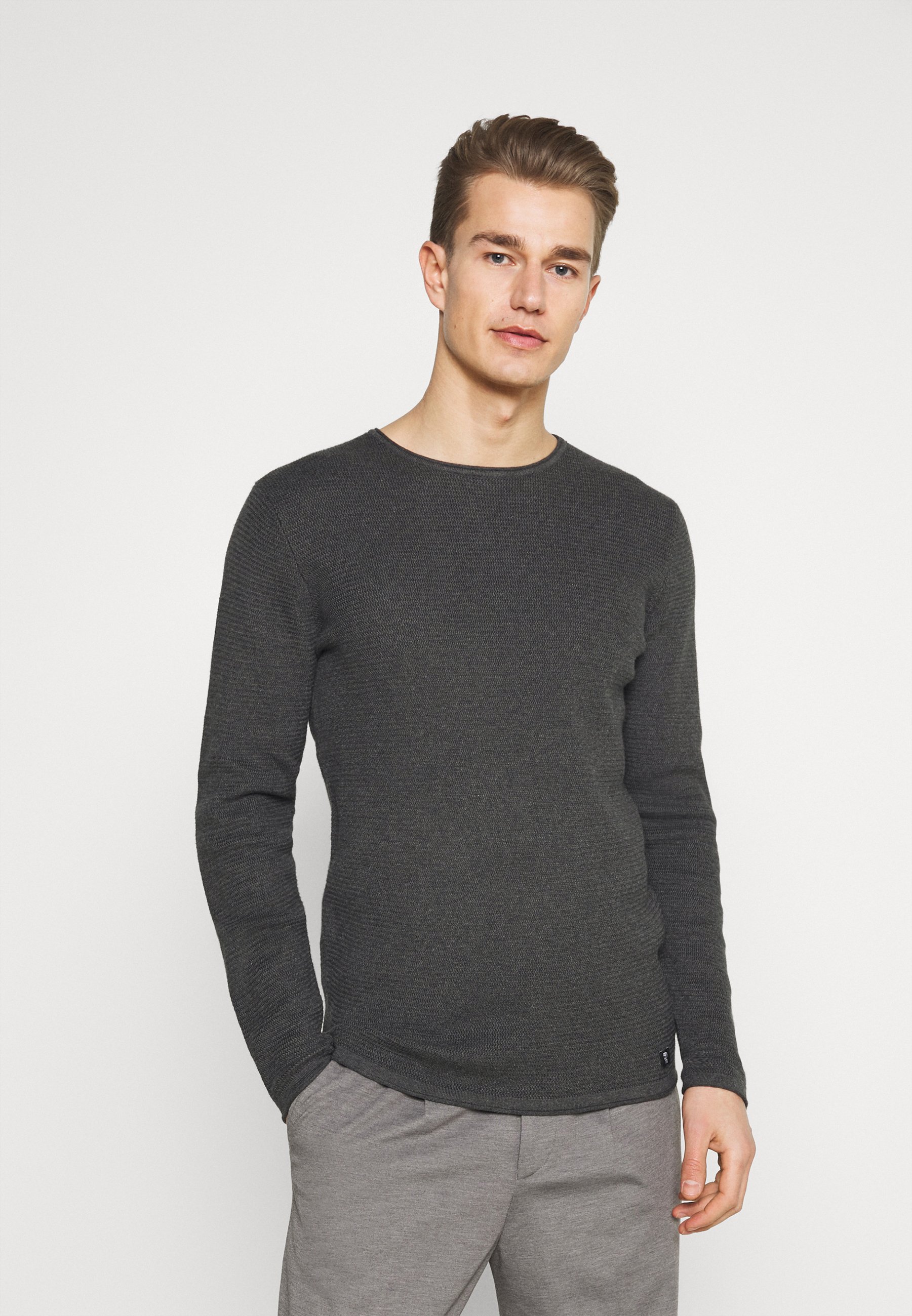 Homme ZIGZAG STRUCTURED CREWNECK - Pullover Homme ZIGZAG STRUCTURED CREWNECK - Pullover