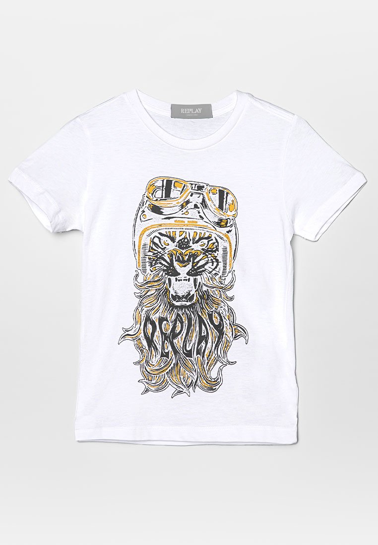 Replay T-shirt print wit