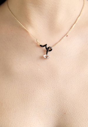 Bea Bongiasca NECKLACE WITH VINE CURL AND MARQUISE CUT - Halskette - black