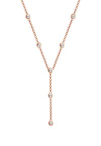 Elli SPARKLING GEO - MIT KRISTALLEN VON SWAROVSKI® - Halskæder - rose gold-coloured