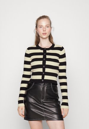 PCNUBA - Cardigan - black/antique white