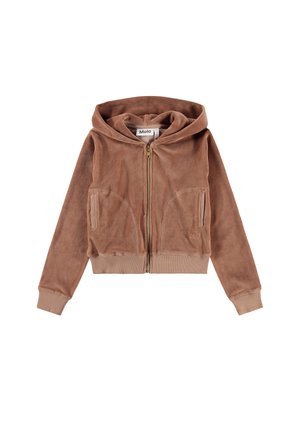 MILLA HOODIE - Mikina so zipsom - cocoa bean