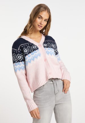 MYMO BLONDA - Cardigan - marine rosa