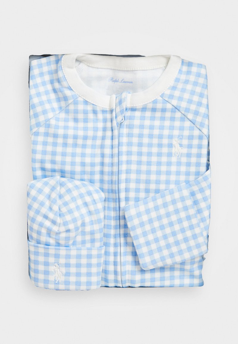 Polo Ralph Lauren GINGHAM COVERALL BEANIE GIFT SET Tuta