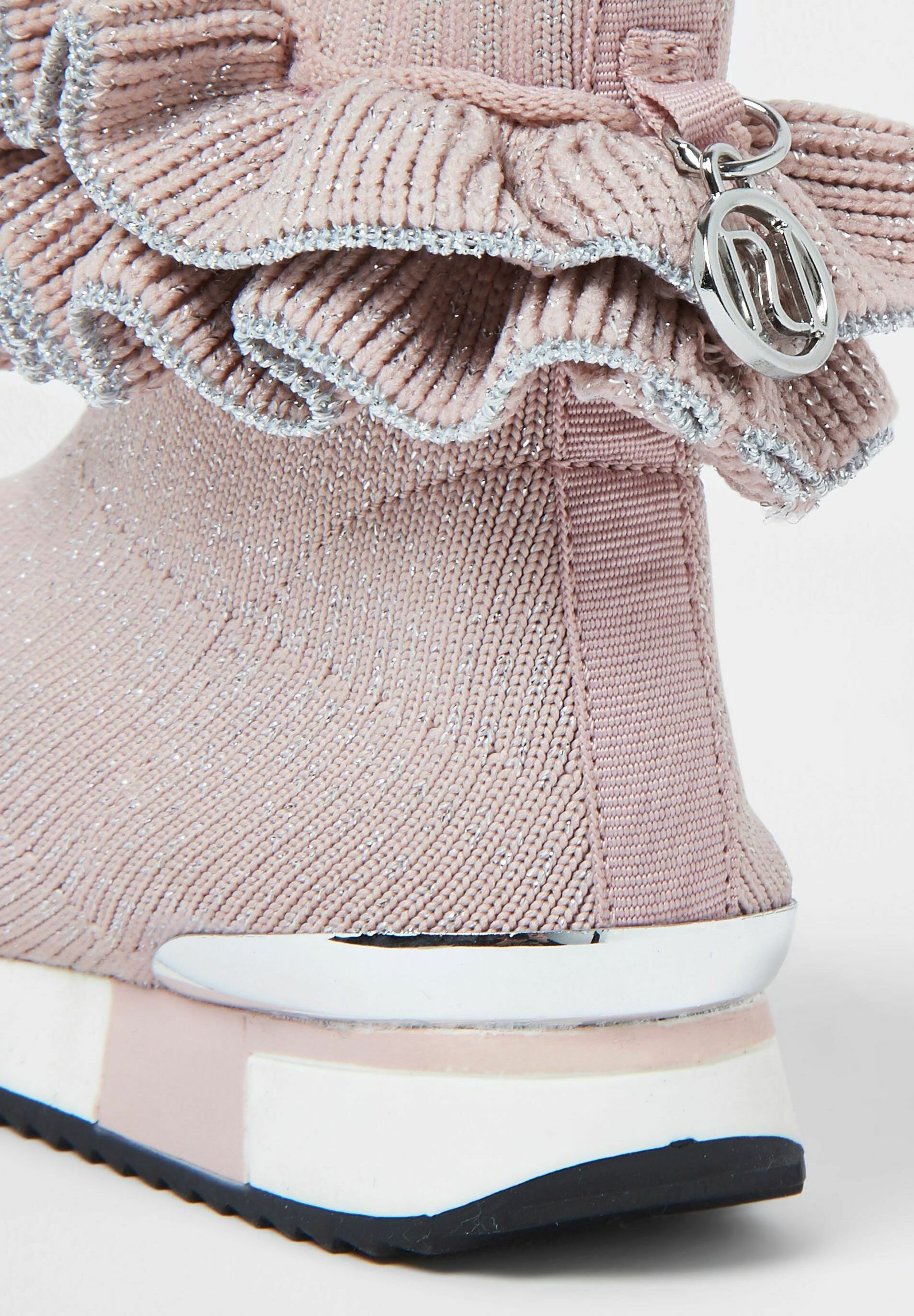 River Island Sneakers hoog - pink/donkerroze - Zalando.nl