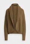 WOOL BLEND SHAWL COLLAR CROPPED CARDIGAN - Kardigán - multi