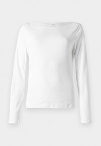 MODERN BOATNECK SOLID - Long sleeved top - white