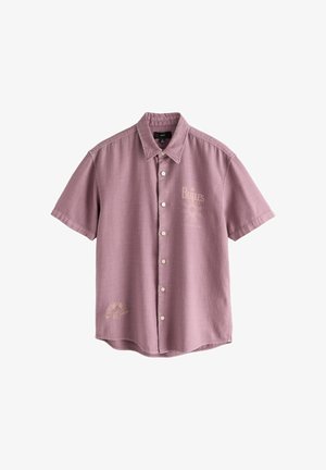 Next, REGULAR FIT - PRINT SHORT SLEEVE SHIRT . - Hemd - mauve purple the beatles