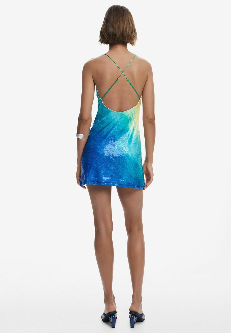 Robe En Soie Sans Manches DKNY - Multicolore - Taille P (Petites) - Neuf Avec étiquettes