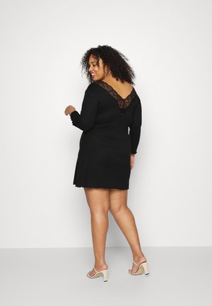 ONLOLIVIA MIX DRESS  - Vestido de malha - black