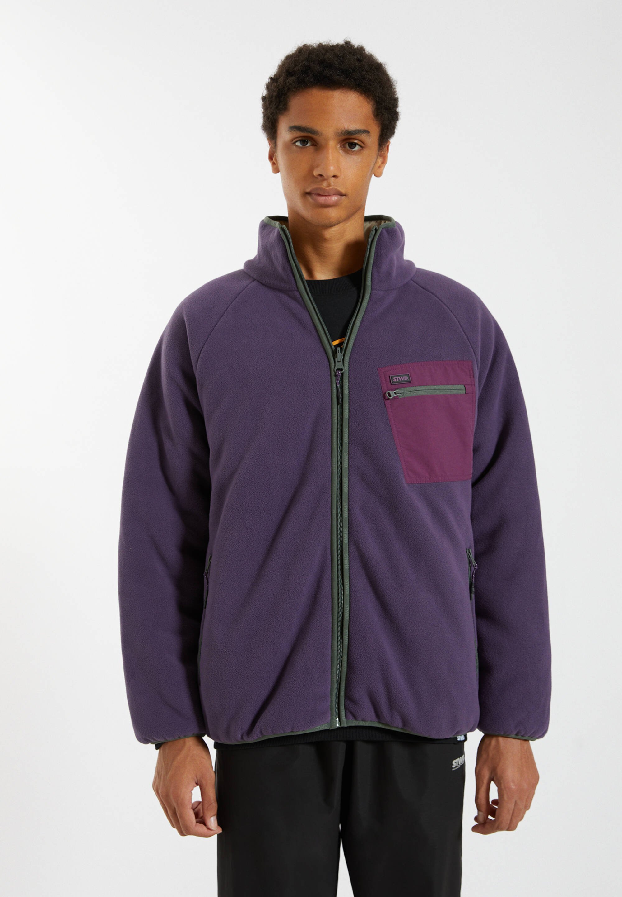 pull and bear purple jacket
