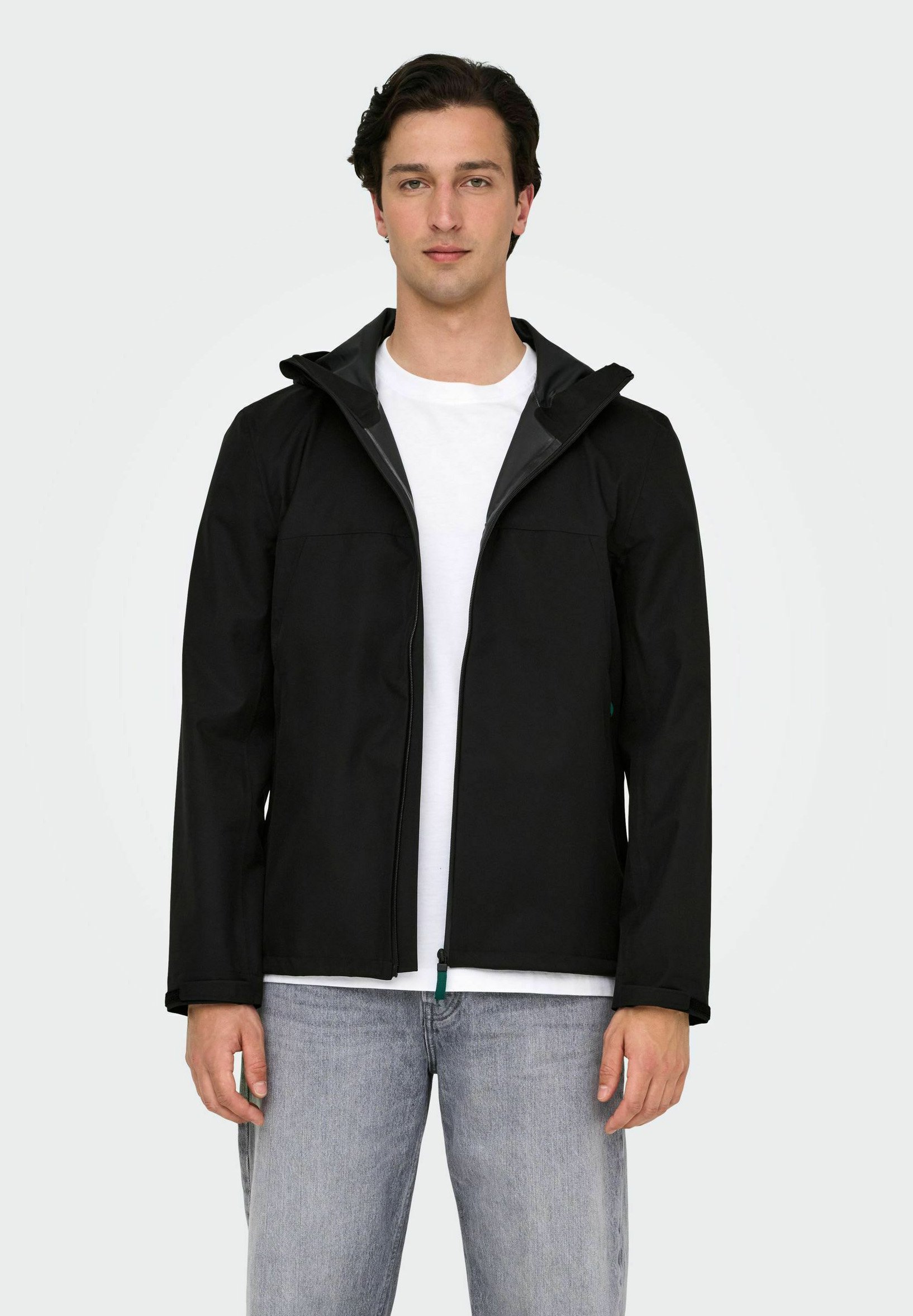 ONLY & SONS Heren Onsaiden Cotton OTW Parka Marineblauw