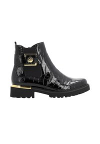 Remonte Bottines à plateau - lackschwarz