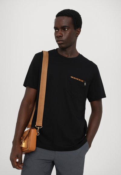 MCM ZIP INTERLOCK  - T-shirts basic - black