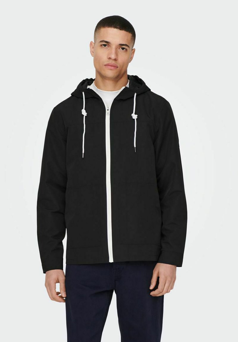 Only & Sons KAPUZEN - Allvädersjacka - black