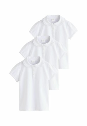 Next, REGULAR FIT - GIRLS COTTON STRETCH FRILL COLLAR SCHOOL POLO TOP 3 PACK . - Polo shirt - white