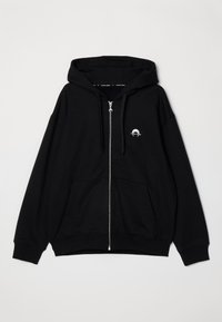 MOON LOGO ZIPPED HOODIE UNISEX - Bluză de molton cu fermoar - black