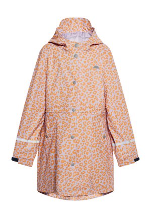 Schmuddelwedda Regenjacke / wasserabweisende Jacke - pastelllavendel orange leo