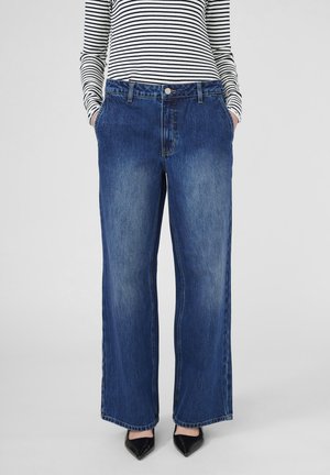 Wide Leg - dark blue denim