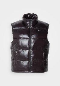 ESSENTIAL PUFFER VEST SHINY - Colete - black