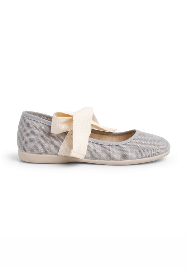MERCEDITA LINO CON LAZO CRUDO - Klassischer Ballerina - gris