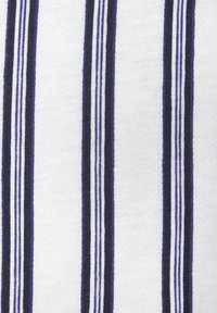 Textile pattern featuring vertical stripes in dark purple, light blue, and white on a soft fabric background with a smooth texture.