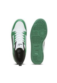 Puma REBOUND V6 UNISEX  - Sneakers basse - white black archive green