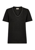 Liana Tee 205298 Black T Shirt Fra Freequent main image 0
