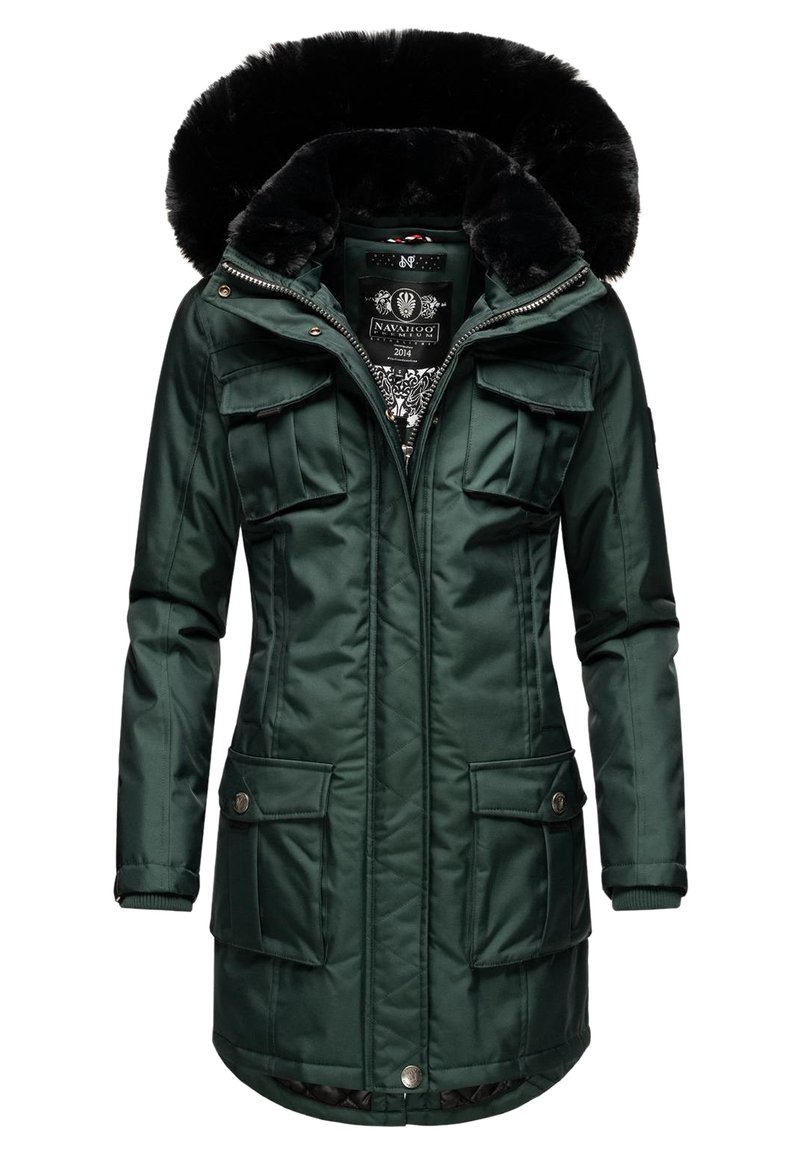 Navahoo TINIIS - Wintermantel - green melange