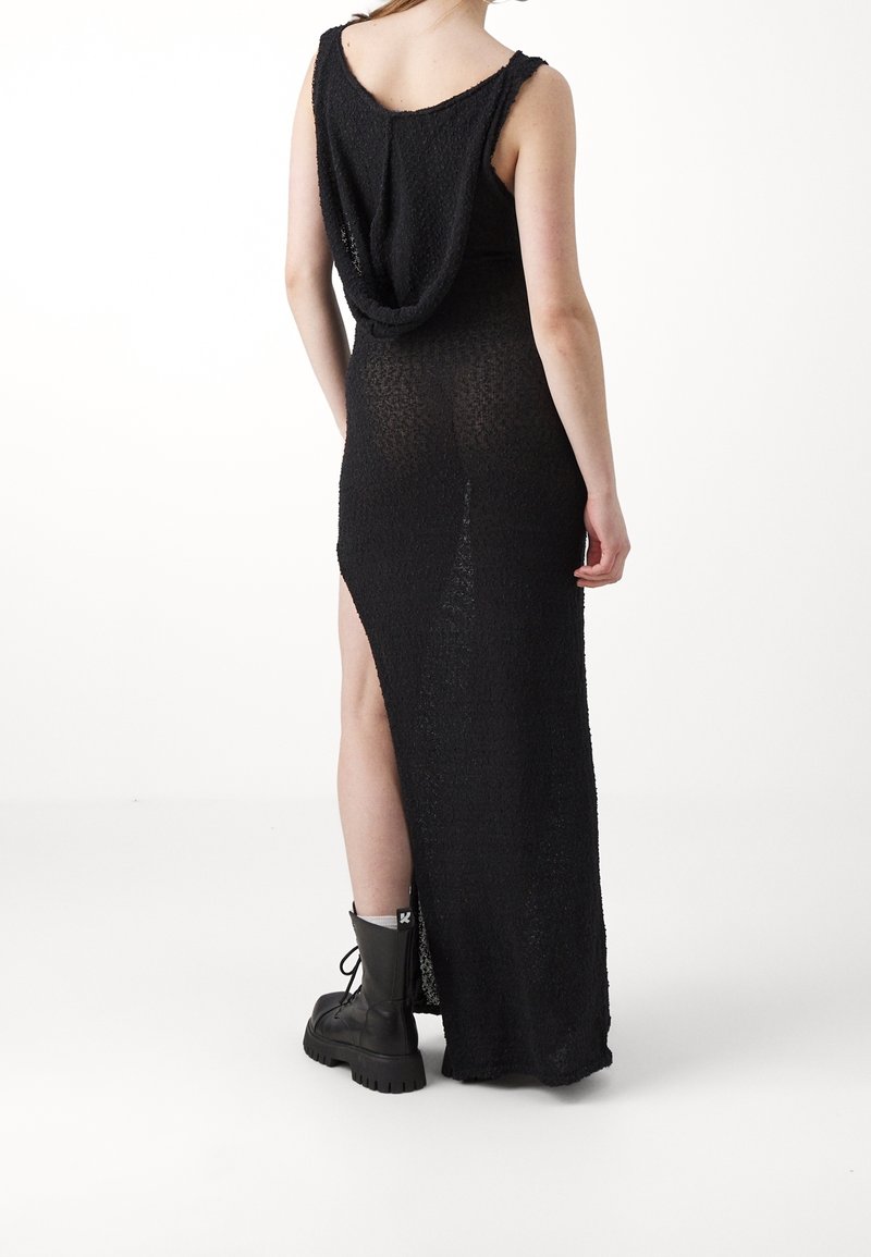 jaded london black knit dress Maxi - Royal blue party dress jewel neckline bridesmaid dress knee length formal party gown (bm5197s)