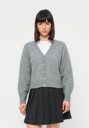 JDYSUPER LIFE V NECK CARDIGAN - Cardigan - medium grey melange