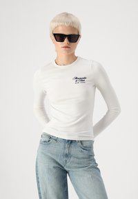 ONLY ONLBROOME WIDE FOLD UP - Platėjantys džinsai - light blue denim