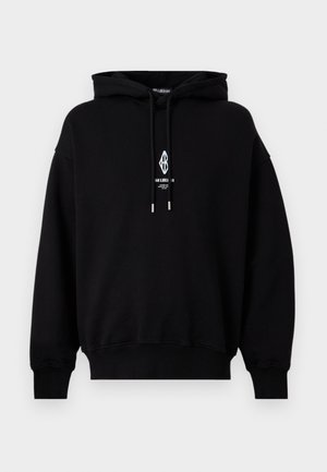 DIAMOND LOOSE HOODIE UNISEX - Pulover s kapuco - black/white